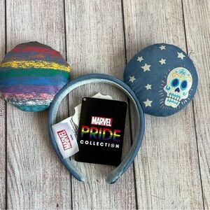 Marvel Captain America Pride Disney Ears Headband NWT
